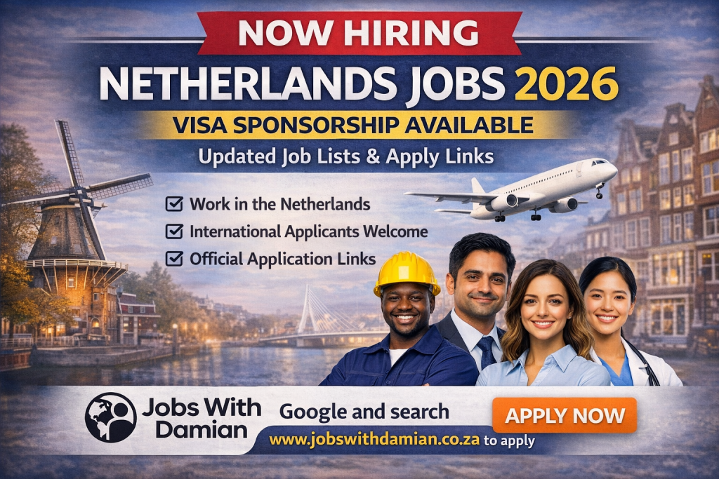 Jobs in the Netherlands With Visa Sponsorship (Updated Job Lists ...